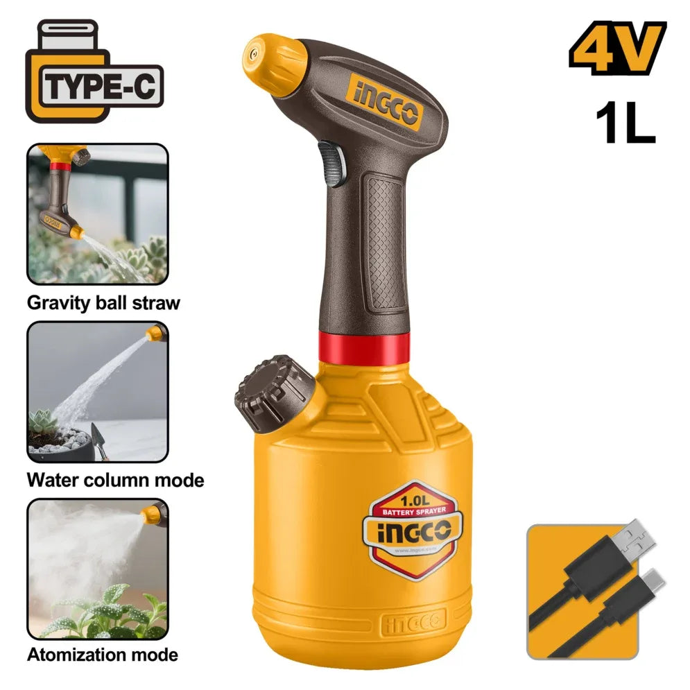 Pulvérisateur Électrique INGCO 1L 4V HSPP3701