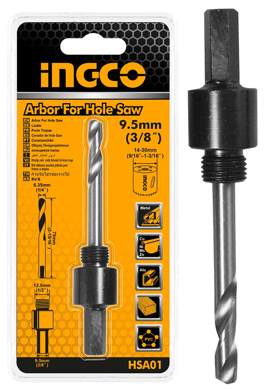 Arbre porte-scie cloche INGCO HSA01 – 9,5 mm (3/8") - INGCO SME TUNISIE