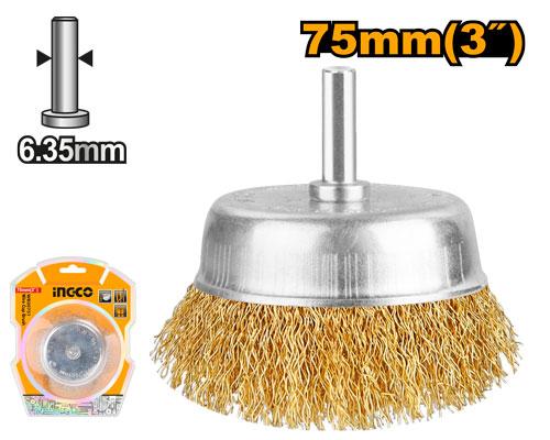 brosse coupe métallique 75mm WB30751 - INGCO TUNISIE ® | Site officiel