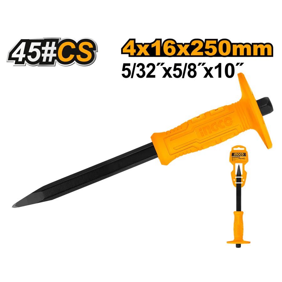 Burin à main Pointu 250mm INGCO HCC0841016 - INGCO TUNISIE ® | Site officiel