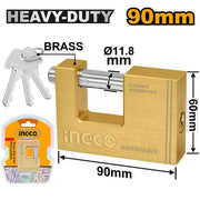 Cadenas en laiton Heavy Duty 90 mm – DBBPL0902 | Sécurité renforcée et durabilité maximale