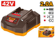 Chargeur Rapide INGCO 42V 2.0A – FCLI42021 - INGCO Tunisie