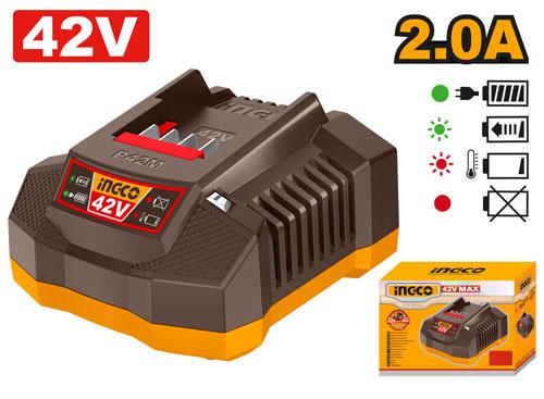 Chargeur Rapide INGCO 42V 2.0A – FCLI42021 - INGCO Tunisie