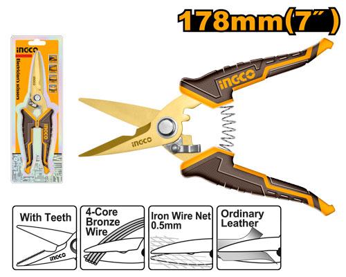 Ciseaux d'électricien HES0187 - INGCO TUNISIE ® | Site officiel