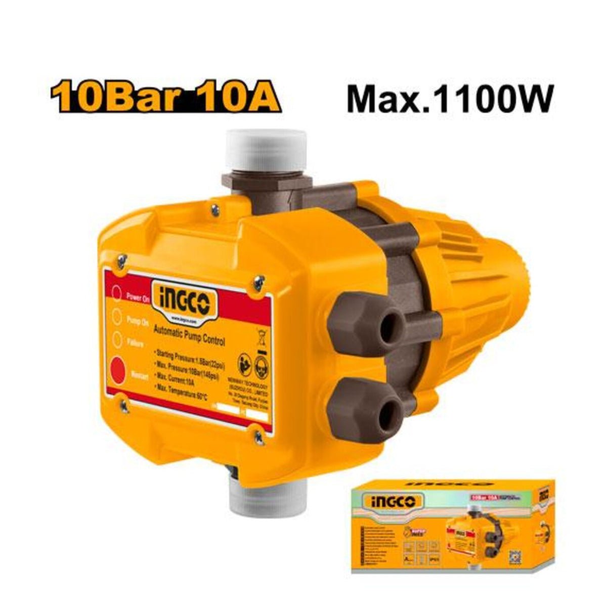 Contrôleur automatique de pompe INGCO 10 Bar WAPS001 - INGCO TUNISIE ® | Site officiel