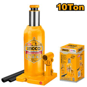 Cric Bouteille Hydraulique 10t INGCO Robuste Garages Pro HBJ1002