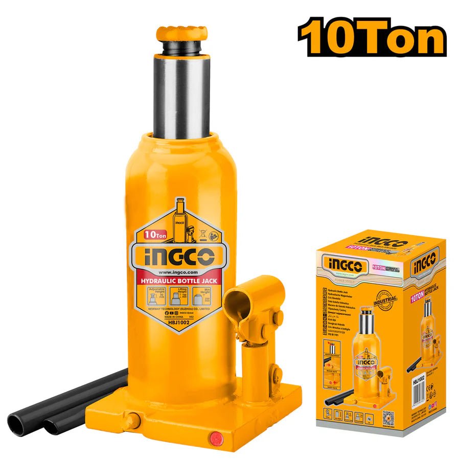 Cric Bouteille Hydraulique 10t INGCO Robuste Garages Pro HBJ1002 - INGCO TUNISIE ® | Site officiel