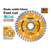 Disque diamant universel INGCO Ø230 mm DMD032302