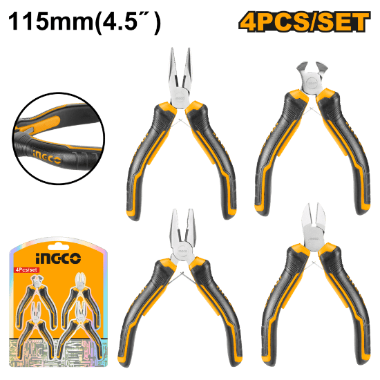ENSEMBLE DE 4 MINI - PINCES INGCO (HMPS04112) - INGCO TUNISIE ® | Site officiel