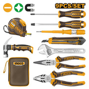 Ensemble Outils Main 9 Pièces INGCO HKTH20809 Précis Brico