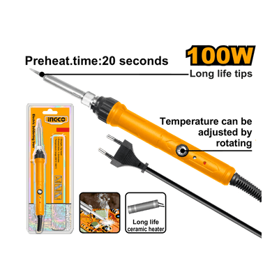 Fer à Souder Thermique 100W INGCO SI0110831 Bricoleurs