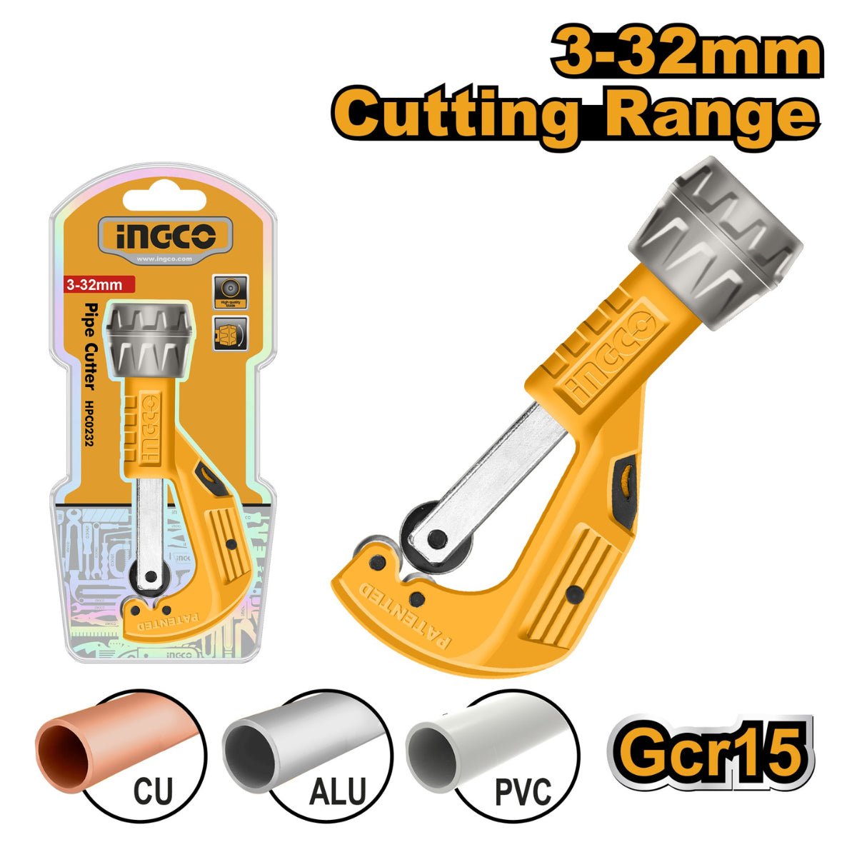 Ingco Coupe Tube 3 à 32 Mm Manuel Précis Pour Chantiers HPC0232 - INGCO TUNISIE ® | Site officiel