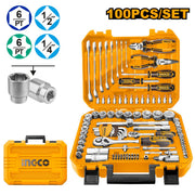 Ingco Lot Outils 100 Pièces Coffret Pour Bricoleurs Tunisie HKTHP21001
