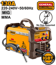 Ingco Poste Soudure 2 En 1 MMA MIG 130A Pros Bricoleurs