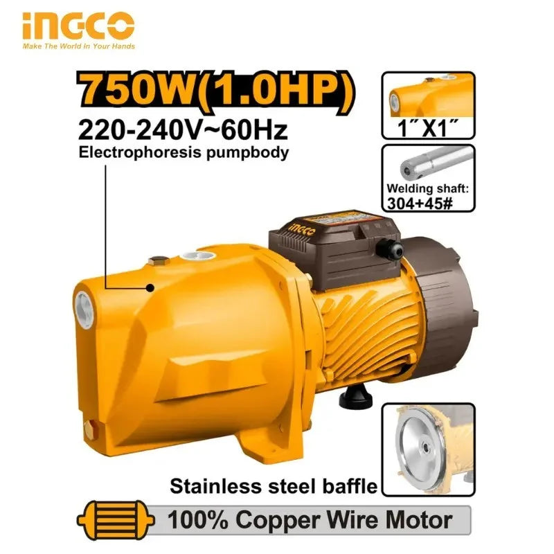 Pompe Surpresseur INGCO 750W (1HP) – JP075068
