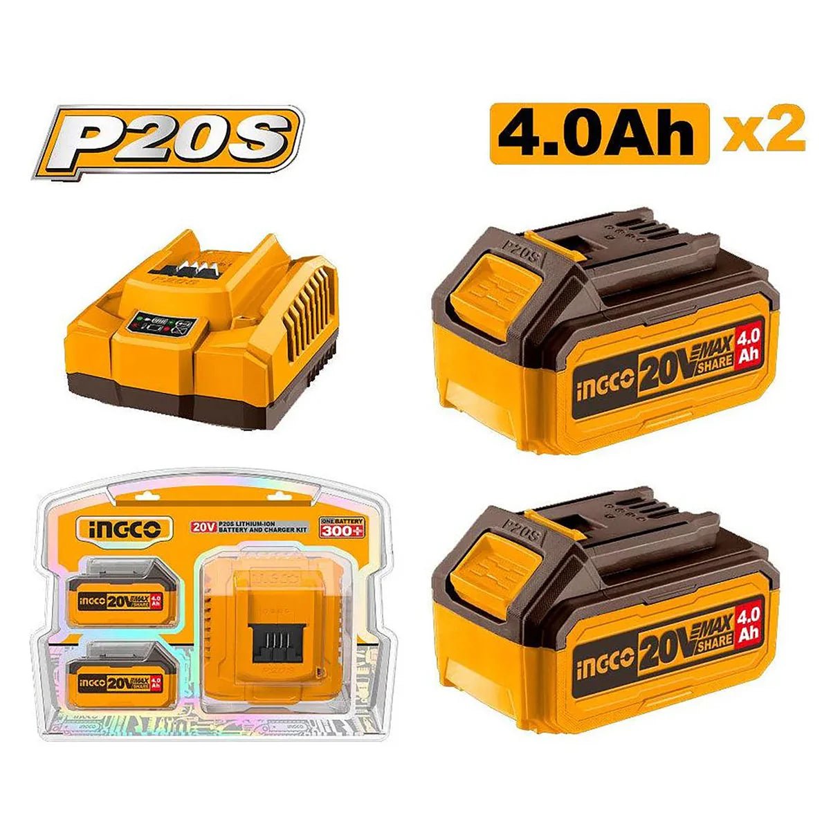 Kit Batterie Li Ion 20V Ingco Puissante Pour Artisans - INGCO TUNISIE ® | Site officiel