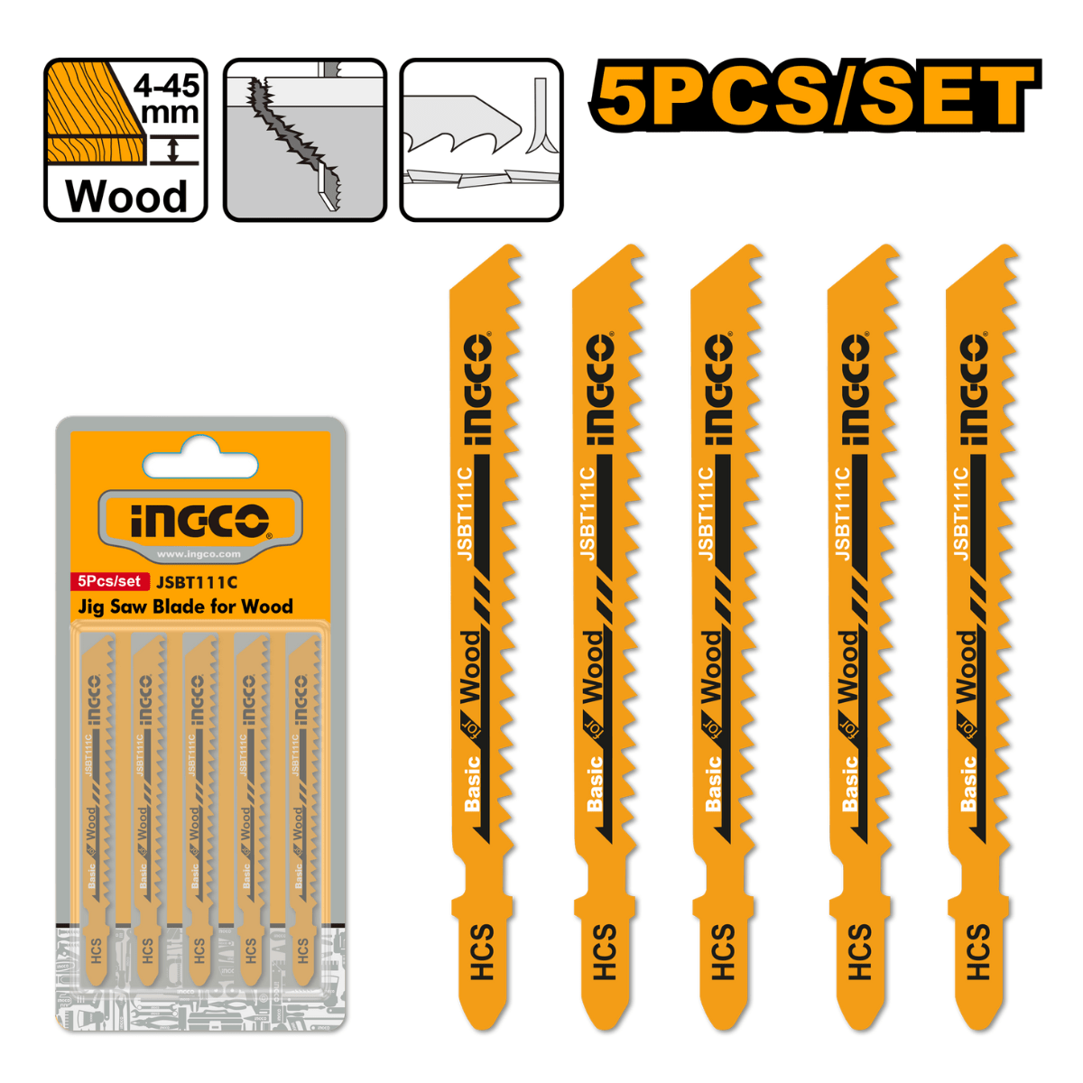 Lame de scie sauteuse Ingco JSBT111C pour bois - INGCO TUNISIE ® | Site officiel