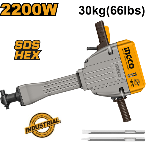 Marteau de démolition INGCO PDB22001 – 2200 W - INGCO Tunisie
