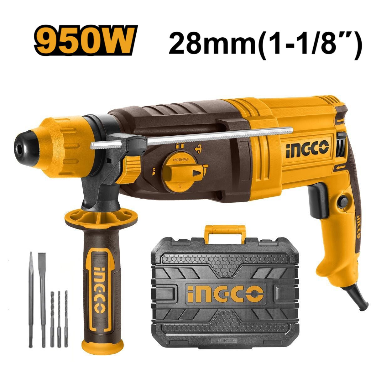 Marteau Perforateur Ingco 950 W RGH9528 Pro Puissant - INGCO TUNISIE ® | Site officiel
