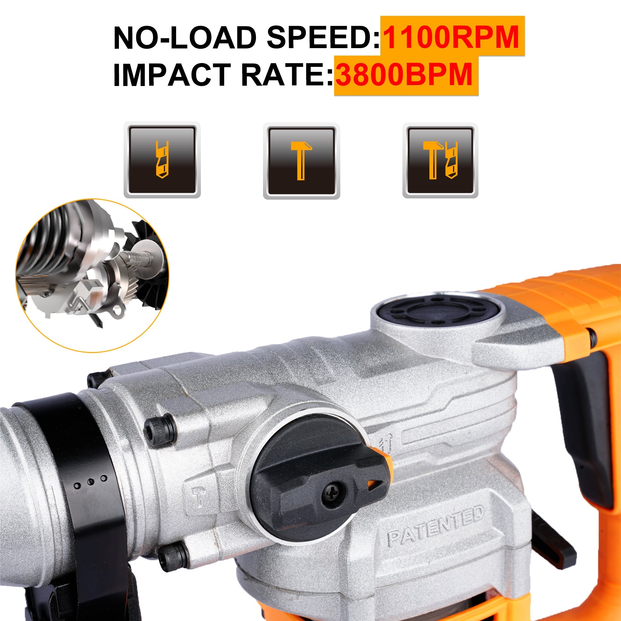 Marteau Perforateur Ingco RH10506 1050 W Pour Pros Puissant - INGCO TUNISIE ® | Site officiel