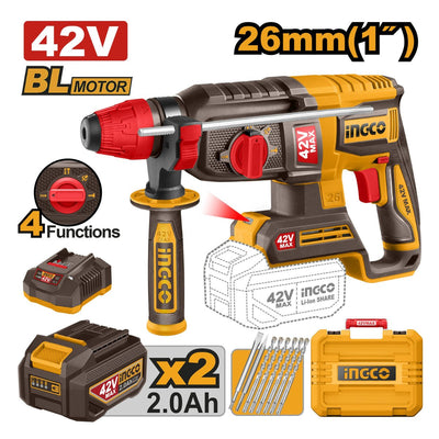 Marteau Perforateur Sans Fil 26 Mm 42 V CRHLI422682 Pro Kit