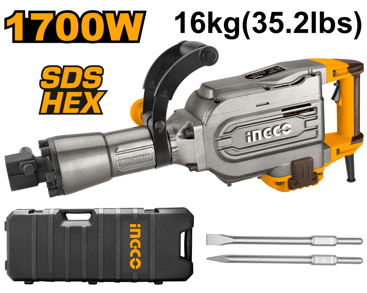Marteau - Piqueur 1700 W INGCO 2 Burins Pro PDB170082 - INGCO TUNISIE ® | Site officiel