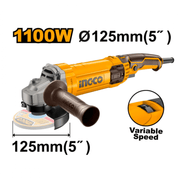 Meule a disque ingco 1100w avec variateur AG1100385