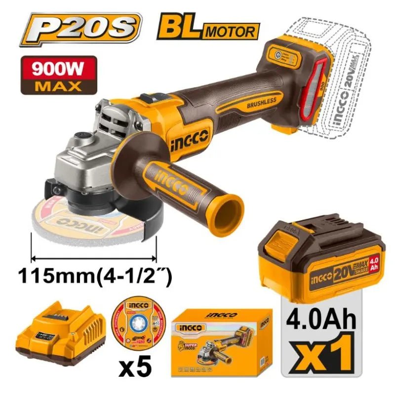 Meuleuse D Angle Sans Fil INGCO CAGLI261521 Puissante - INGCO TUNISIE ® | Site officiel