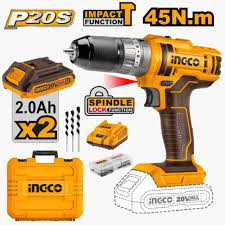 Perceuse à Percussion 20V - 45Nm de Couple, 2 Vitesses Ingco - INGCO TUNISIE ® | Site officiel