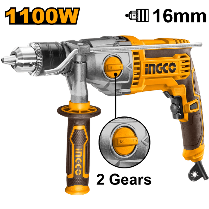 Perceuse à percussion INGCO 1100 W – ID211008 | Puissance, précision et performance - INGCO TUNISIE ® | Site officiel