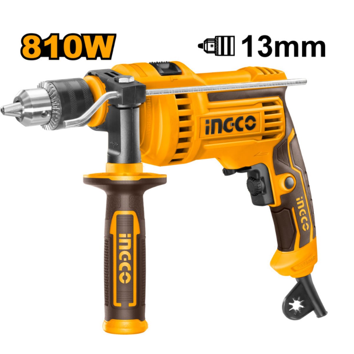 Perceuse à percussion INGCO 810 W – ID8108 | Puissance maximale pour perçage intensif - INGCO TUNISIE ® | Site officiel