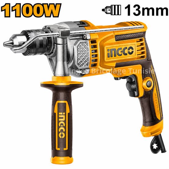 Perceuse à Percussion INGCO ID110028 – 1100W - INGCO SME TUNISIE