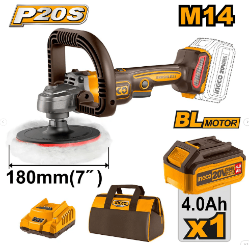 Polisseuse sans fil 20 V avec moteur sans balais INGCO – APLI20181 | Finition professionnelle et liberté totale - INGCO TUNISIE ® | Site officiel