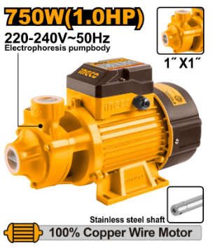 Pompe à eau 1 HP – VPM7508 | Performance stable et alimentation fiable - INGCO TUNISIE ® | Site officiel