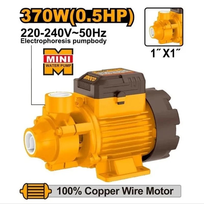 Pompe à eau INGCO VPM370268 – 370W, 0.5 HP - INGCO Tunisie