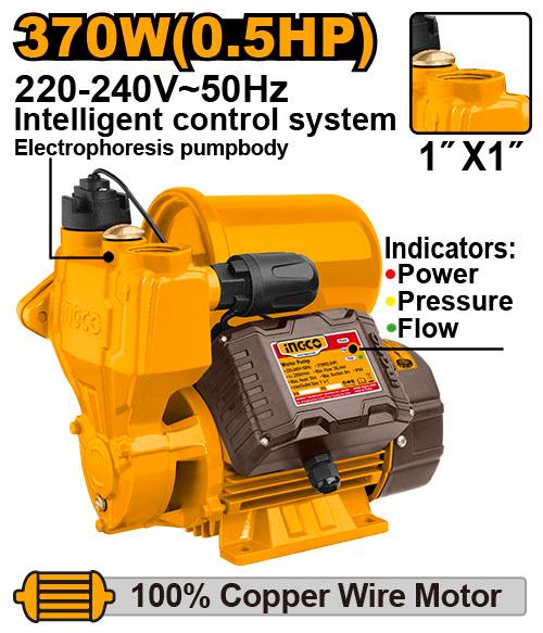 Pompe à eau VPZ3708 – 0,5 HP | Performance fiable pour usage domestique - INGCO TUNISIE ® | Site officiel