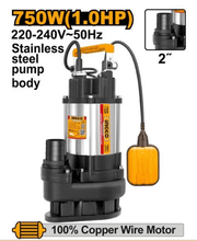 Pompe à vide cave Inox 1hp 750W INGCO SPDS7508