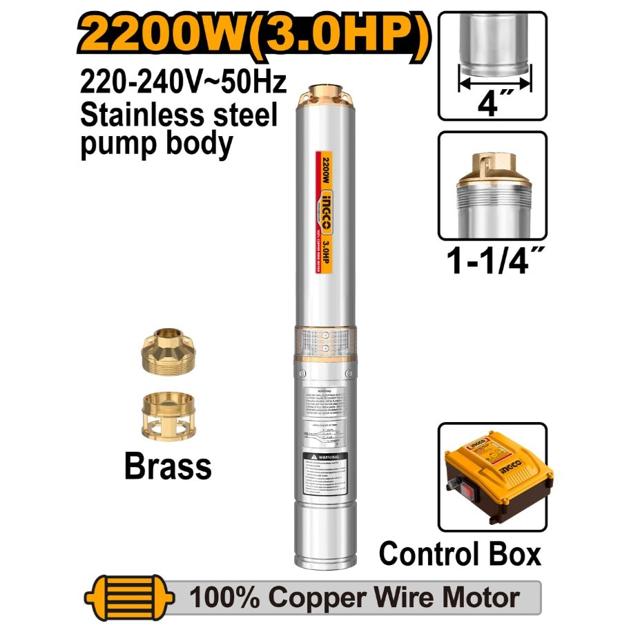Pompe immergée 3 HP – 2200 W INGCO DWP2200621 | Puissance et performance profonde - INGCO TUNISIE ® | Site officiel