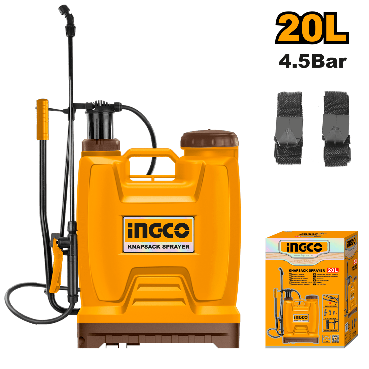 Pulvérisateur désinfectant manuel pour jardin 20 L HSPP42002 - INGCO TUNISIE ® | Site officiel