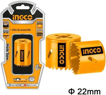 Scie cloche bimétal HSS INGCO 22 mm (7/8") – HSB10221 - INGCO SME TUNISIE