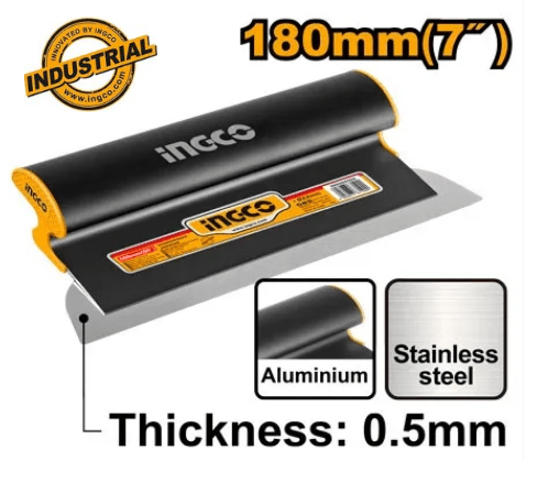 Truelle pour plaques de plâtre INGCO HSCL00701 180 mm - INGCO TUNISIE ® | Site officiel